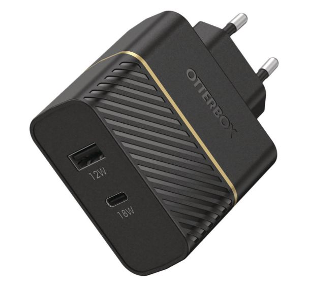 Chargeur secteur premium charge rapide USB-C et USB-A - Otterbox