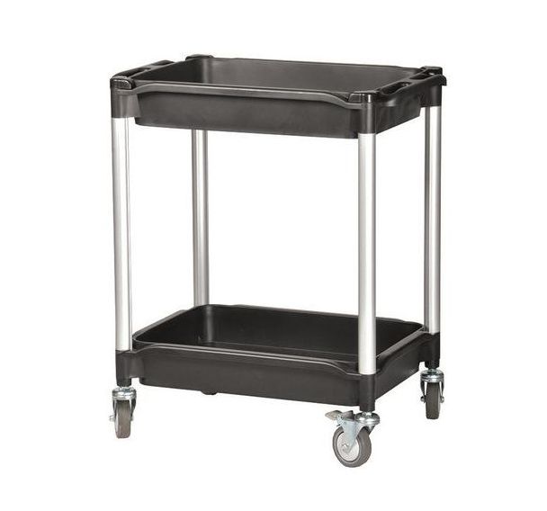 Chariot 2 plateaux 608E noir
