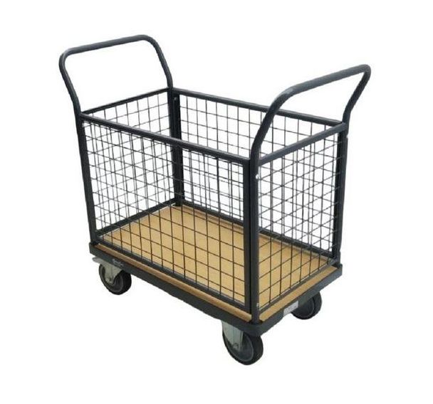 Chariot 4 dossiers grillagés - Force 400 à 500 kg - Manutan Expert