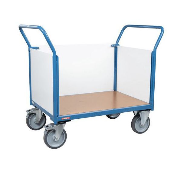 Chariot 500 kg - 2 dossiers et ridelle pvc  - FIMM