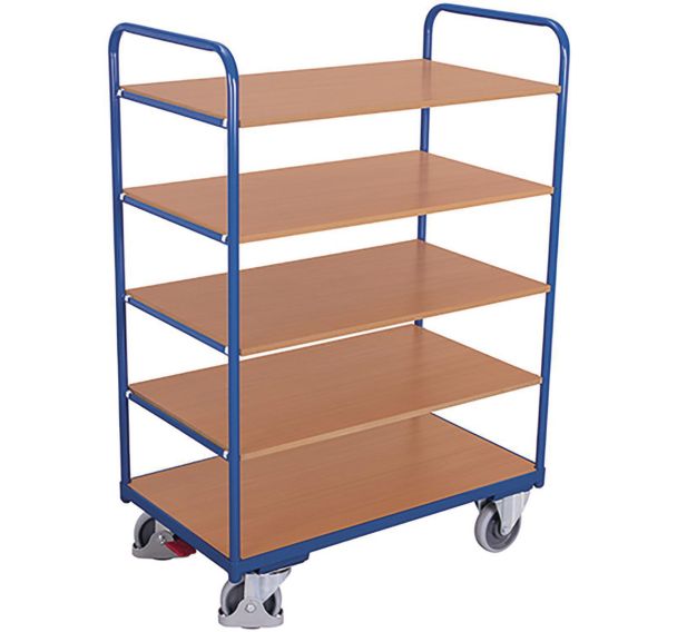 Chariot 5 plateaux haut à bordures - série SW