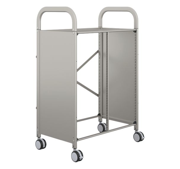 Chariot Callero 2 colonnes sans bacs ni glissières 73x45,5x106,5 gris-Gratnells