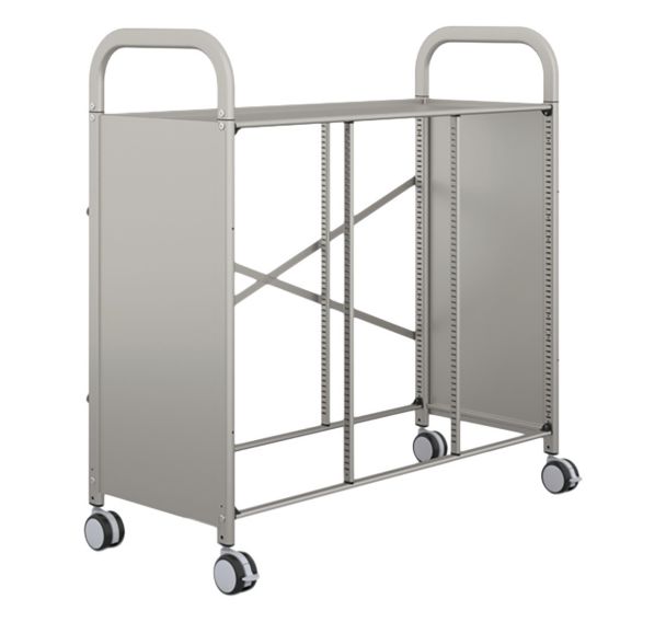 Chariot Callero 3 colonnes sans bacs ni glissières106,5x45,5x106,5gris-Gratnells
