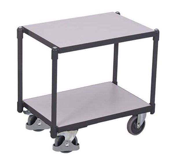 Chariot ESD à système Euro avec 2 plateaux