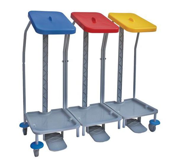 Chariot Linen pour sac à linge - 3 unités - 3 x 70 L - Manutan