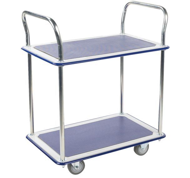 Chariot à 2 plateaux métal  Force 200 kg