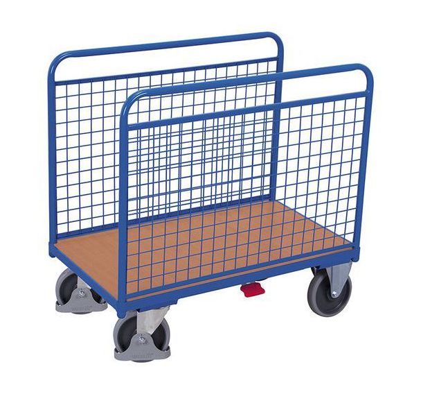Chariot à arceaux avec panneaux grillagés