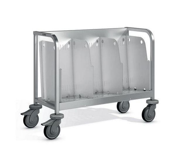 Chariot à assiettes roues plastique - 984x456x750mm