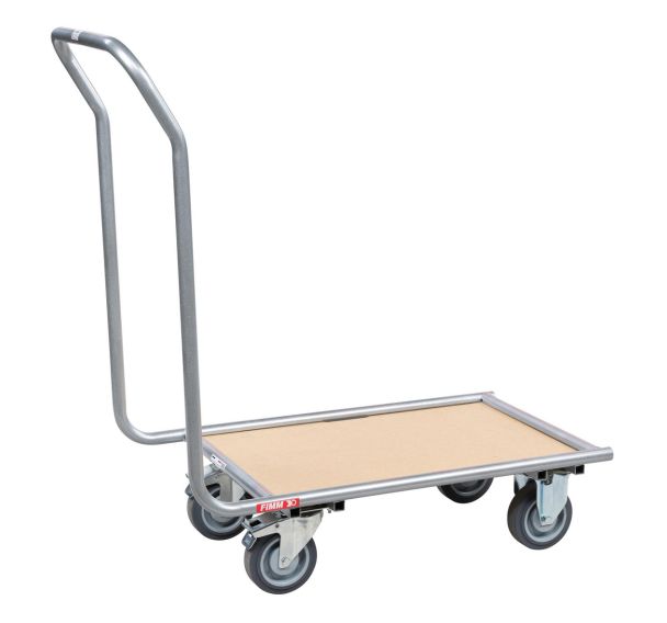 Chariot à dossier fixe et plateau bois Force 250 kg Gris - Fimm