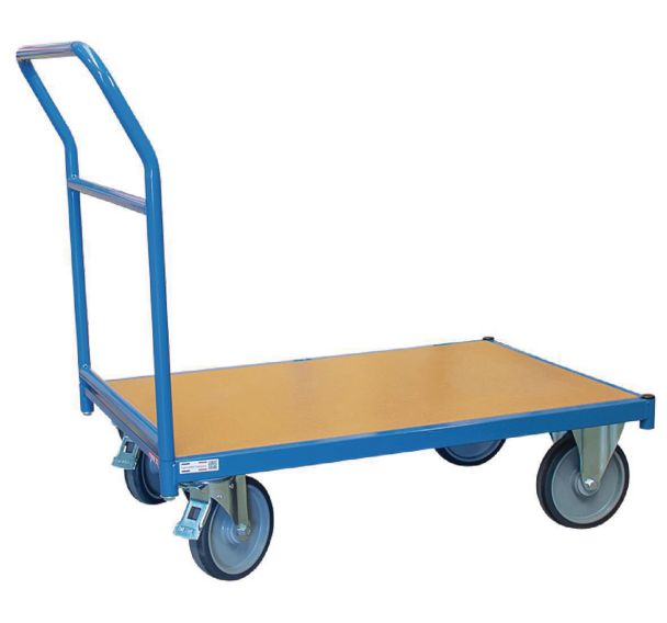 Chariot à dossier fixe - Capacité 500 Kg - plateau bois 1000mm x 700mm