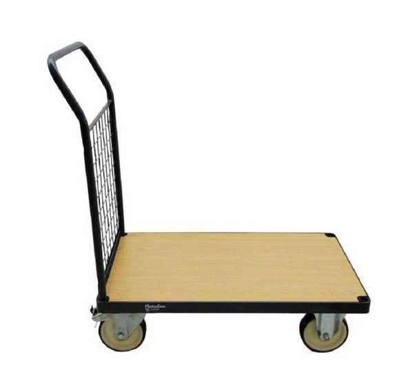 Chariot à dossier fixe grillagé - Force 400 à 500 kg - Manutan Expert