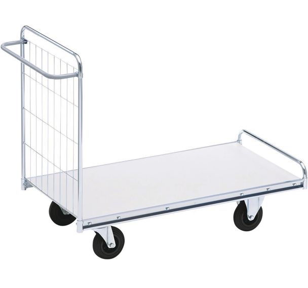 Chariot à dossier grillagé- 1 plateau- Charge 300kg