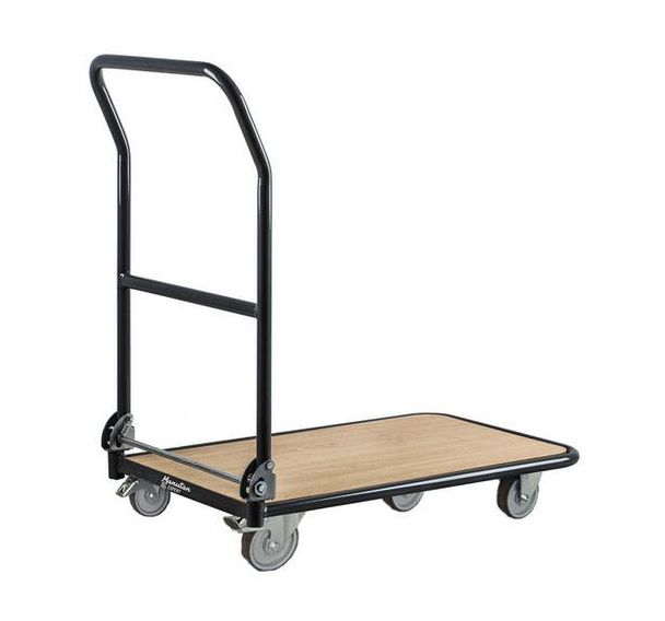 Chariot à dossier rabattable - Capacité 250 kg - Manutan Expert