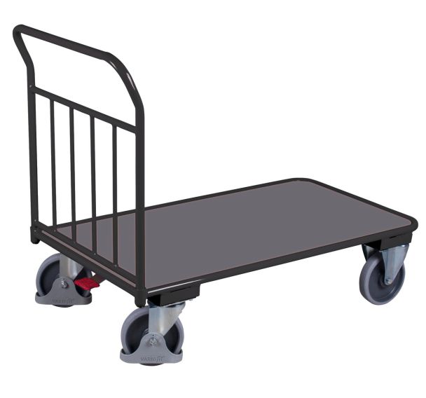 Chariot à dossier tubulaire avec tubes verticaux