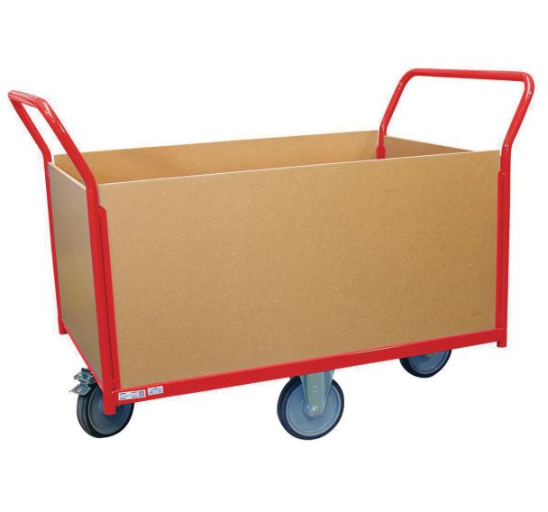 Chariot à dossiers/ridelles bois Force 500 kg roues en losange - FIMM