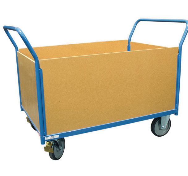 Chariot à dossiers/ridellles bois Force 500 kg roues en rectangle FIMM