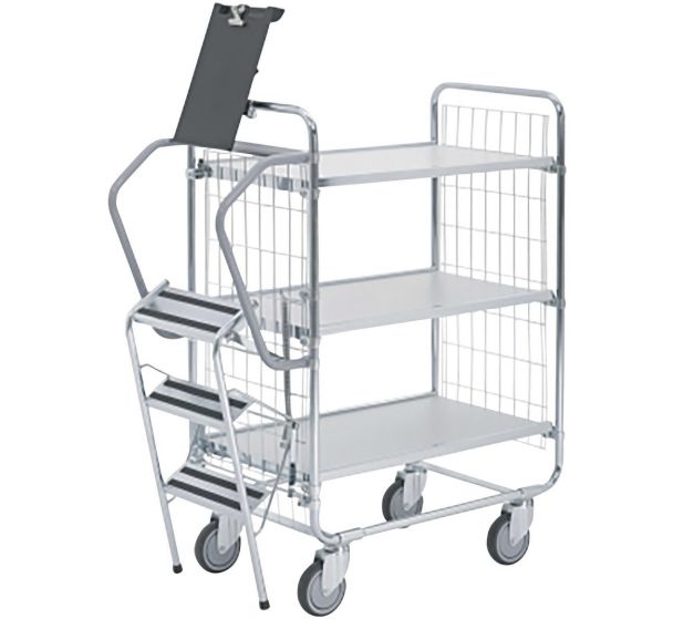Chariot à échelle - 3 plateaux - Capacité 200 kg