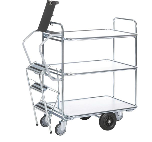 Chariot à échelle - 3 plateaux - Capacité 300 kg