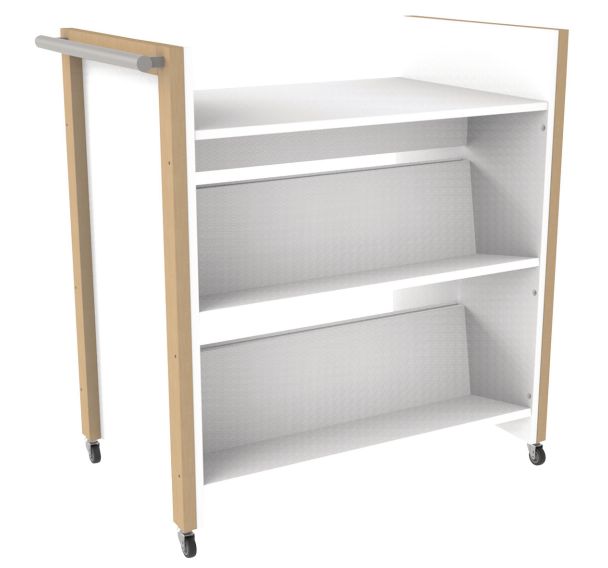 Chariot à livres Ellipse structure bois - Manutan Expert