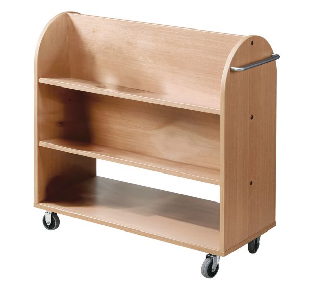 Chariot à livres double face