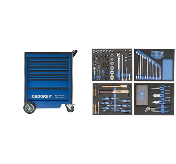Chariot à outils 2005-TS-147 avec assortiment d'outils de 147  pièces