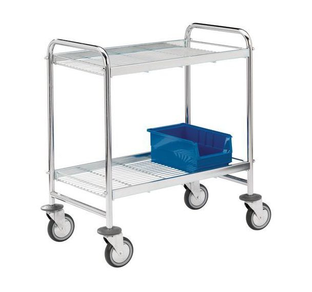 Chariot à plateau grillagé - Capacité 150 kg