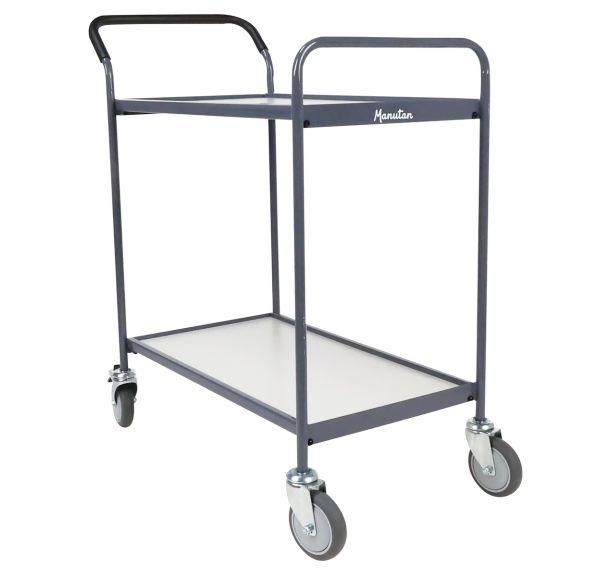 Chariot à plateaux bois - Charge 200 kg - Manutan Expert