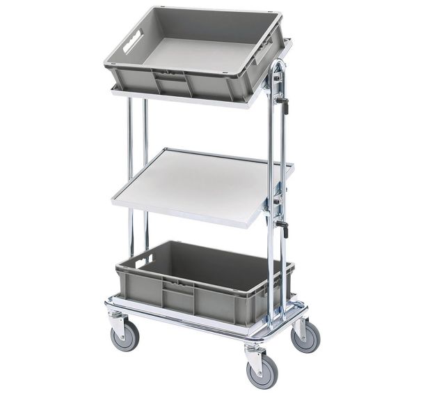 Chariot à plateaux inclinables - Capacité 100 kg