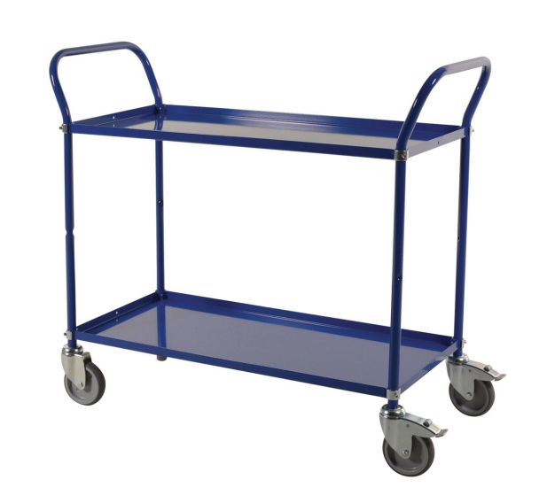 Chariot à pltx métal - 2 pltx - Force 250 kg - L 1070 x 450 mm