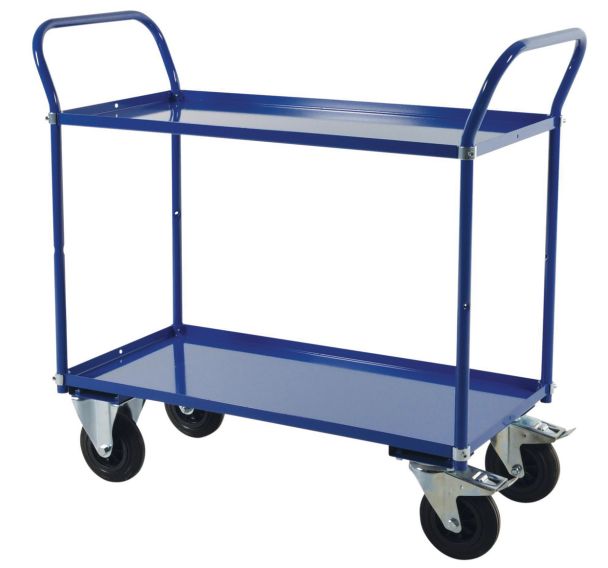 Chariot à pltx métal - 2 pltx - Force 400 kg - L 1080 x 450 mm