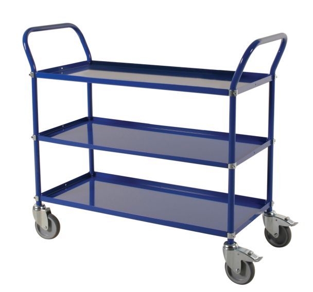 Chariot à pltx métal - 3 pltx - Force 400 kg - L 1080 x 450 mm