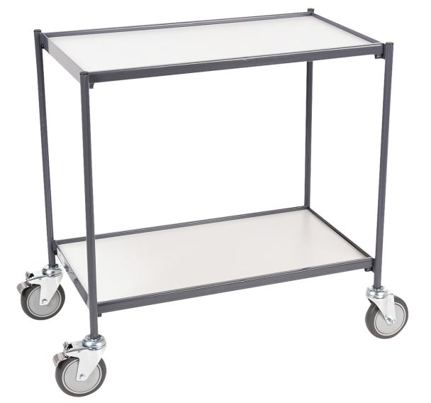 Chariot acier - 2 plateaux - Capacité 200 kg