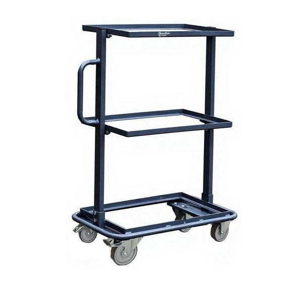 Chariot acier 200 kg - Pour bacs norme Europe - Manutan Expert