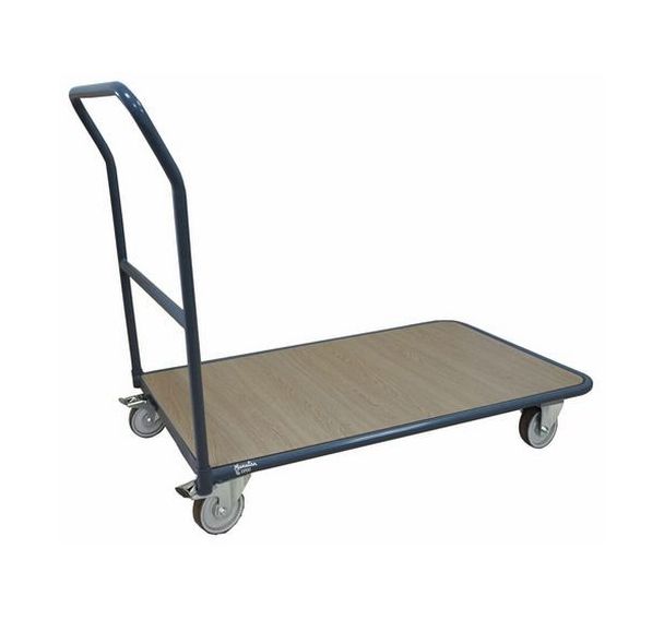 Chariot acier dossier fixe - Capacité 250 kg - Manutan Expert
