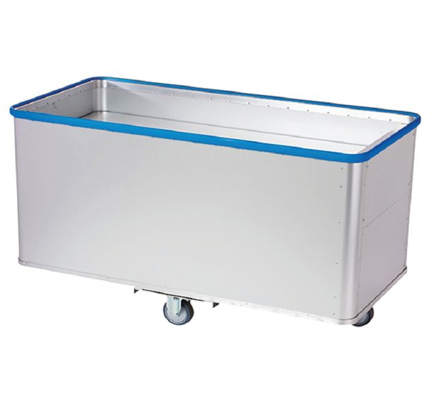Chariot aluminium à fond mobile avec pare-chocs -Sclessin Fonction Linge