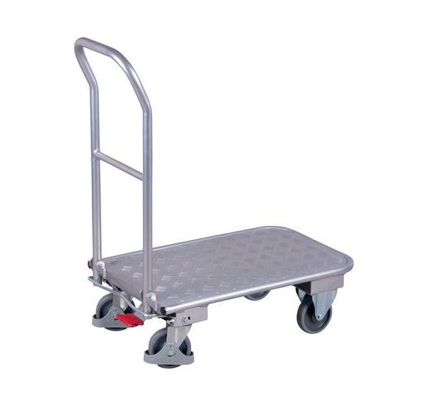 Chariot aluminium ergonomique - Dossier rabattable - Capacité 150 Kg
