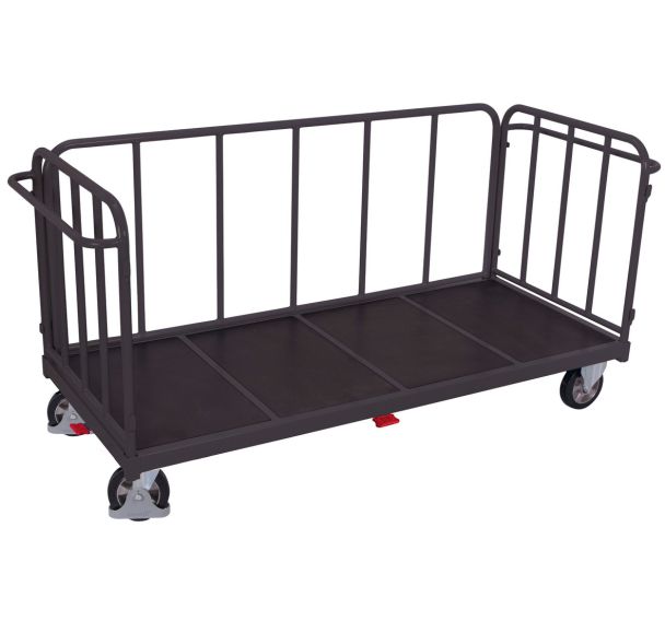 Chariot avec 3 parois tubulaires