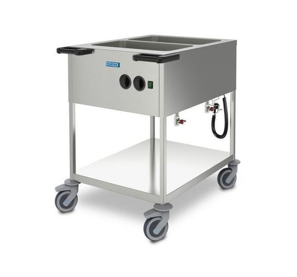 Chariot bain-marie chauffant SPA/EB 678x916x900mm