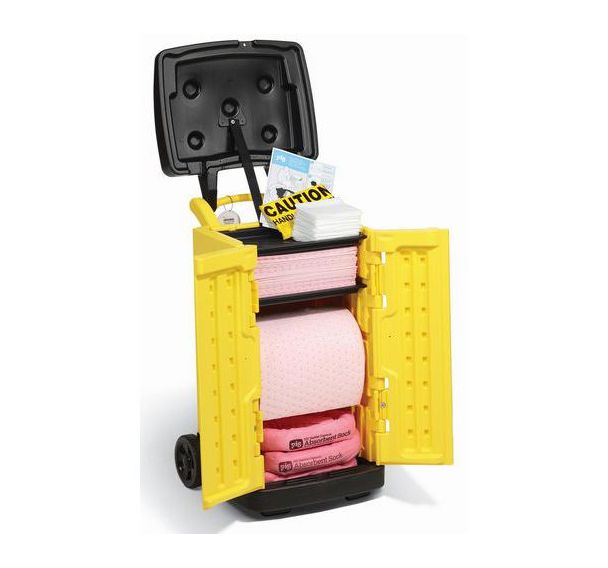 Chariot d'absorbants produits chimiques 75,5 L - New Pig