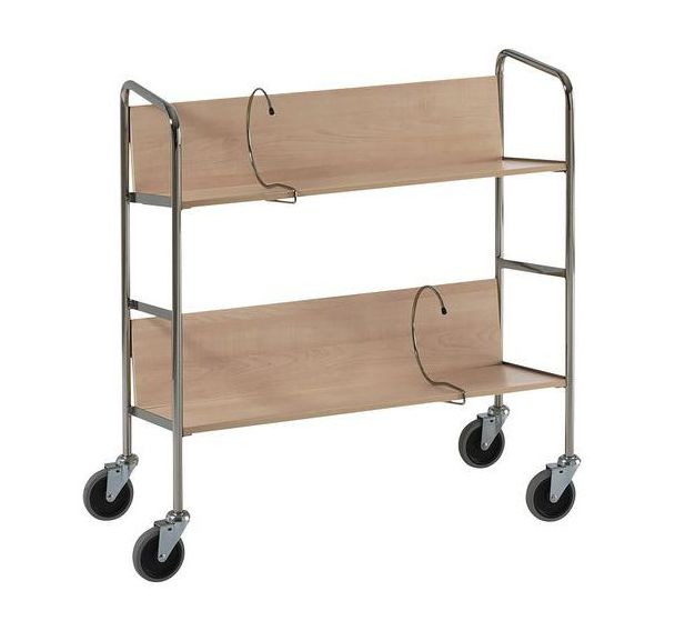Chariot de classeurs - 2 plateaux - Capacité 75 kg