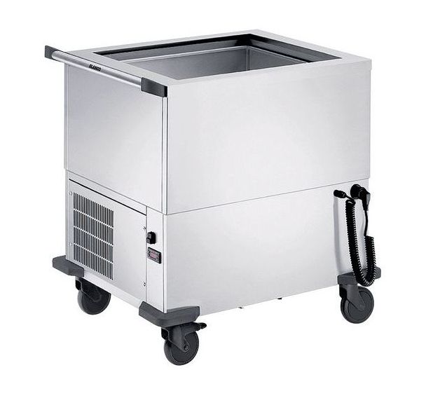 Chariot de distribution de repas réfrgéres pour 2xGN_SAW 2UK