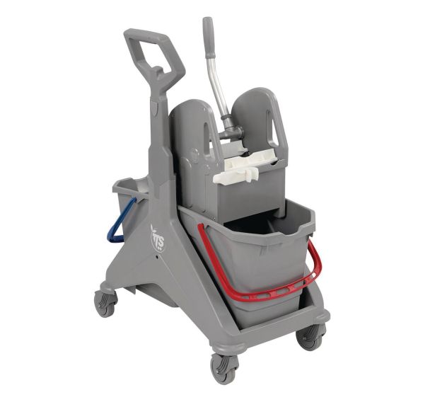 Chariot de lavage Nickita 2x15L et cassette de rangement - TTS