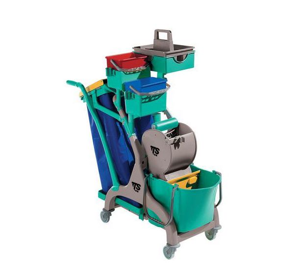 Chariot de lavage compact 28 L Vert