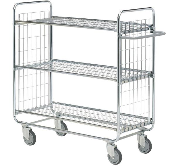 Chariot de préparation commande 3 plateaux - Capacité 200kg