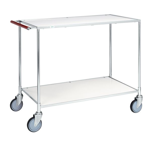 Chariot de service KM30780, Plateau coloris : Blanc