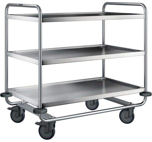 Chariot de service SW 10 x 6-3 avec roues increvables