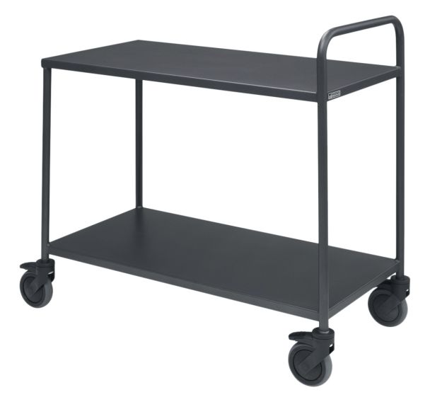 Chariot de service WTT 2 plateaux 1 barre de poussée
