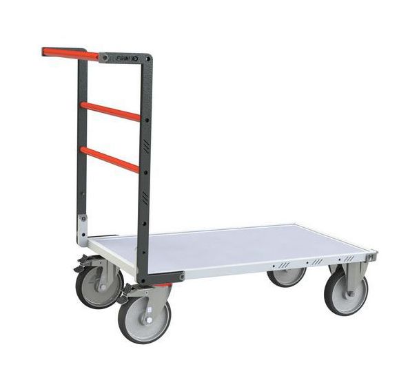 Chariot dossier fixe plateau mélaminé roues TPE - 806722150