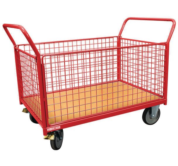 Chariot dossiers/ridelles grillagés Force 500 kg roues rectangle FIMM