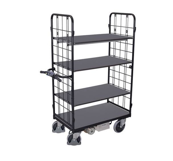 Chariot électrique B-Well - 4 plateaux bois - 500kg - Actiwork